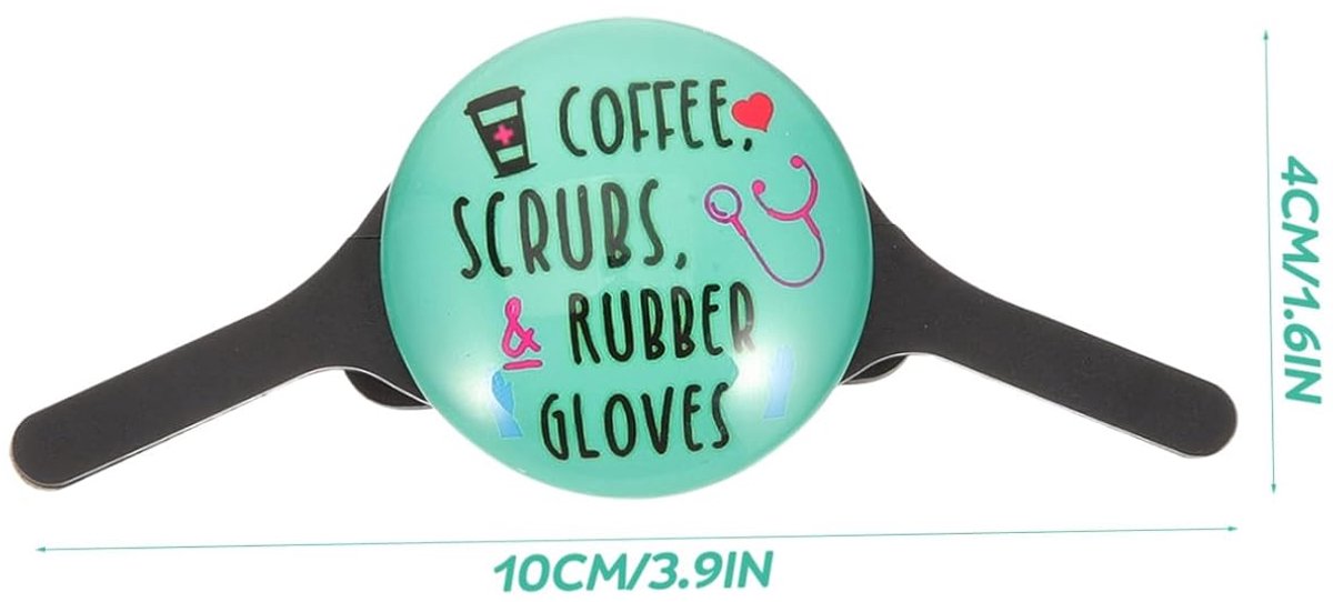 Badgehouder Stethoscoop - Naamkaartje Zorgverlener - Identificatie Stethoscoop - Stevige Clip Bevestiging - 10 cm - Transparant
