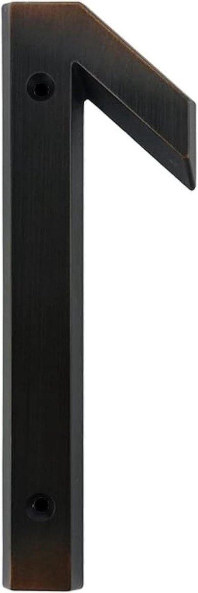Huisnummer - Nummerbord Deur - Huis Identificatie - Weerbestendig Metaal - 152mm - Oud Brons