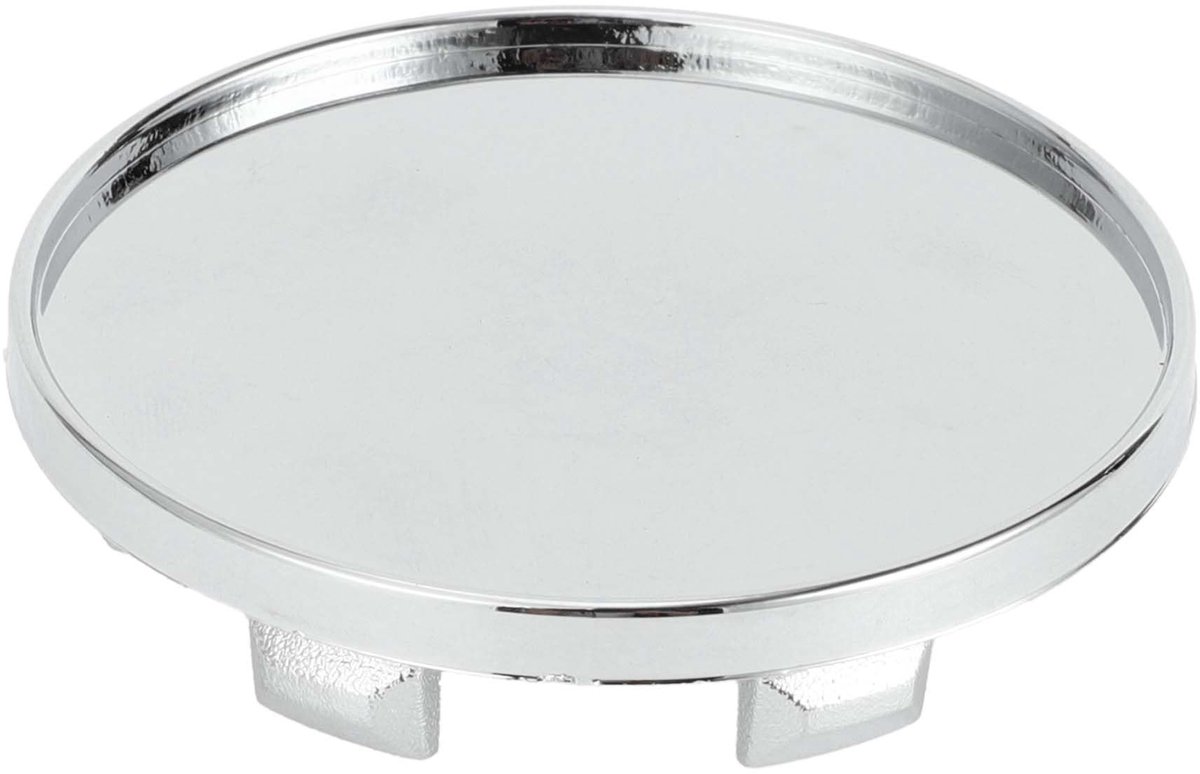 Dailygoods- Wielnaafdop Duurzaam 59mm - Voertuignaafdopjes - Buitendiameter 2.32" - Chroom Zilverkleurig - Makkelijk te installeren - Bescherming tegen stof en vuil - Naafdop