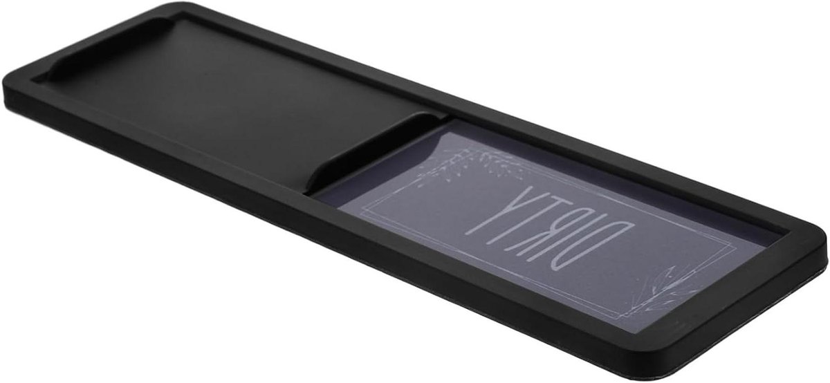 Vaatwasser Magneet - Indicator Bord - Status Aangeven - Dubbelzijdig Ontwerp - 17.9 cm - Zwart Wit