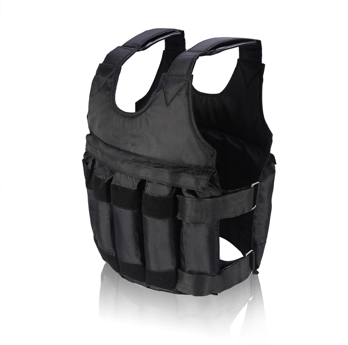 Dailygoods- Gewichtsvest 50 kg belastbaar - Verstelbaar gewicht - Premium kwaliteit - Schokabsorberend - Slijtvast - Comfortabele schouderband - Gewichtvest