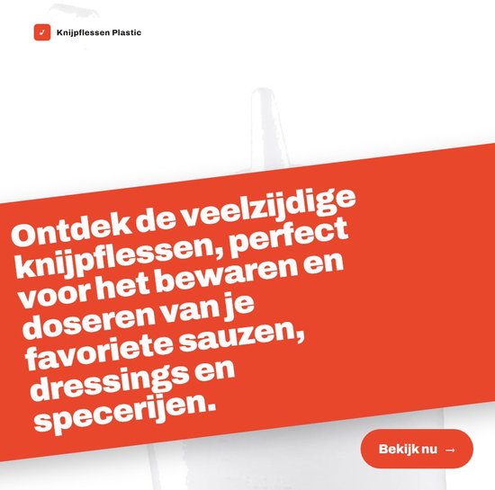 Allecto - Knijpflessen - Plastic knijpflessen - Herbruikbaar - 1L van Allecto — afbeelding 2