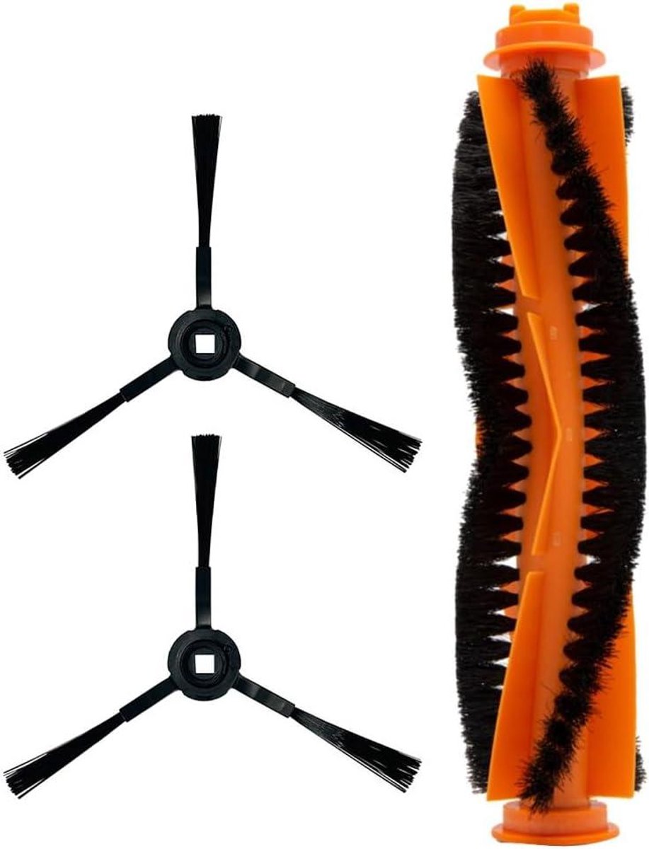 Stofzuigerborstels Kit - Reserveonderdelen Set - Grondige Reiniging - Gereedschapsloze Installatie - 15x3x3 cm - Zwart