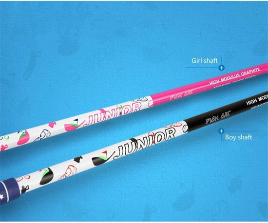 Kinder Golf IJzers - Junior Golfclub Oefenclub - Golf Leren - Carbon Shaft - Leeftijd 9-12 - Geel — afbeelding 4