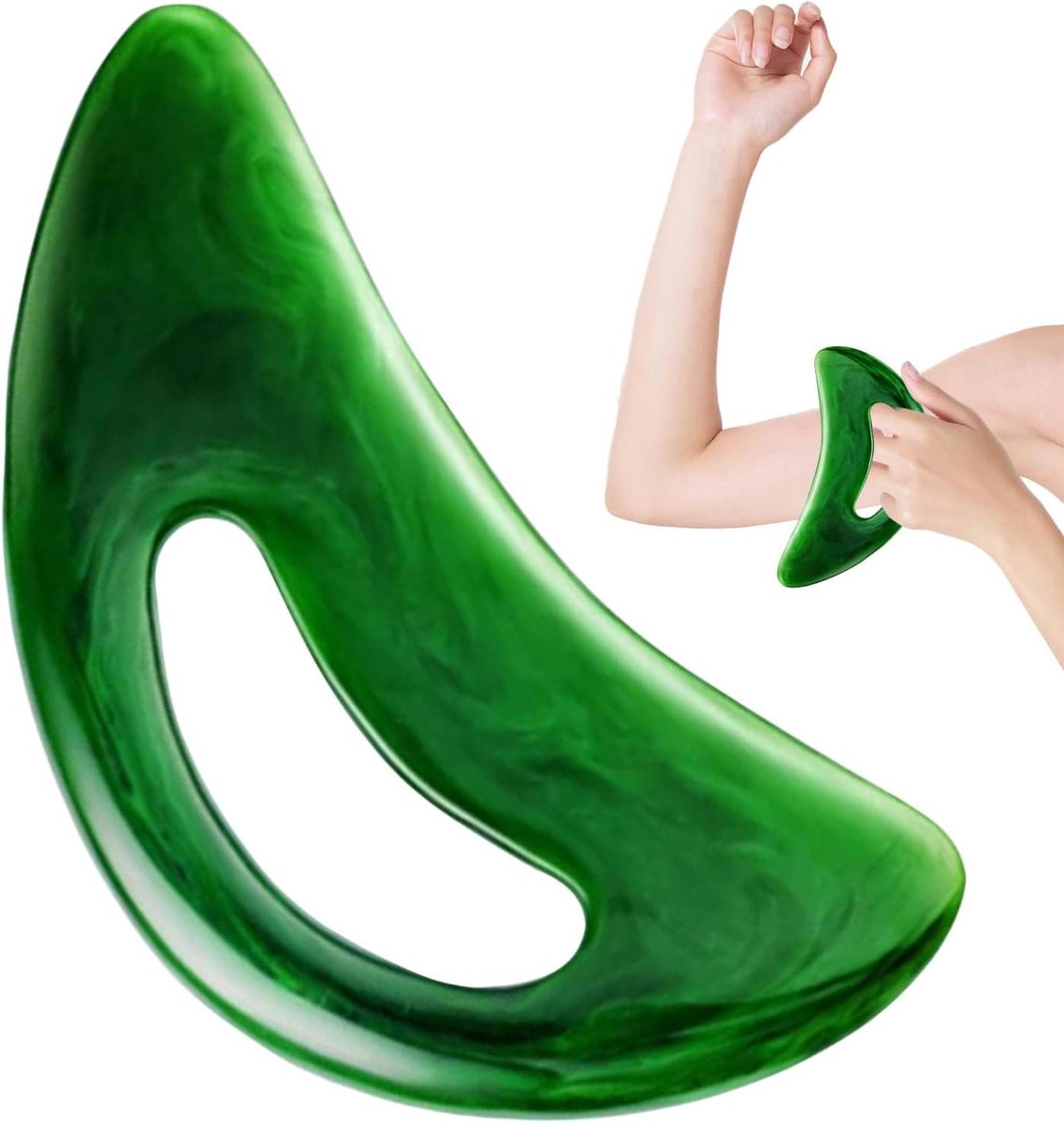 Massage Tool - Spier Schraper - Spieren Ontspannen - Hollow Design - 8 x 6 x 3 cm - Groen