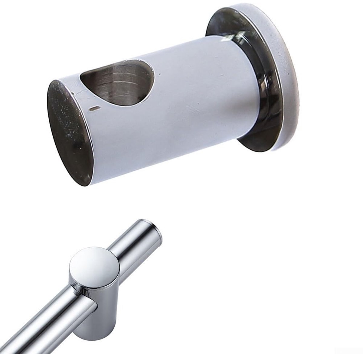Dailygoods- Douchekop Houder Metalen Riser Beugel - Wandbeugel - Douchekophouder - Messing - 22mm Diameter - Duurzaam - Douchebeugel