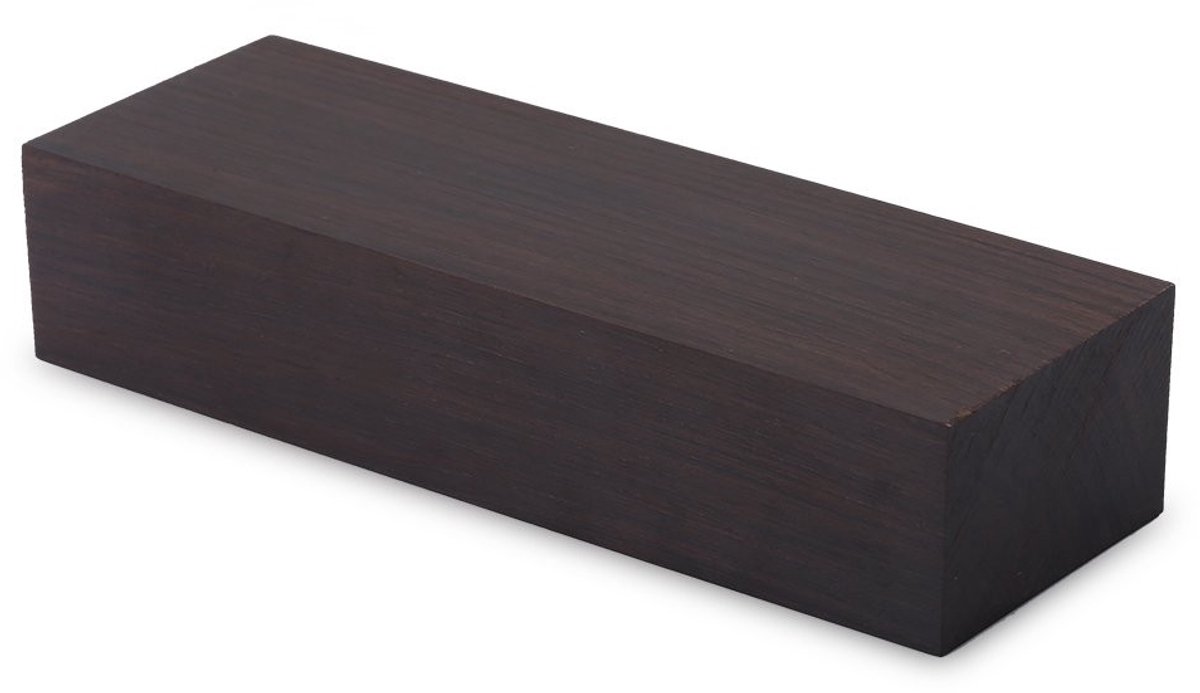 Dailygoods- Ebony Hout - Duurzaam en kleurvast - Hout voor muziekinstrumenten - Gereedschap - Elegant en glad oppervlak - Afmetingen 12 x 4 x 2,5 cm