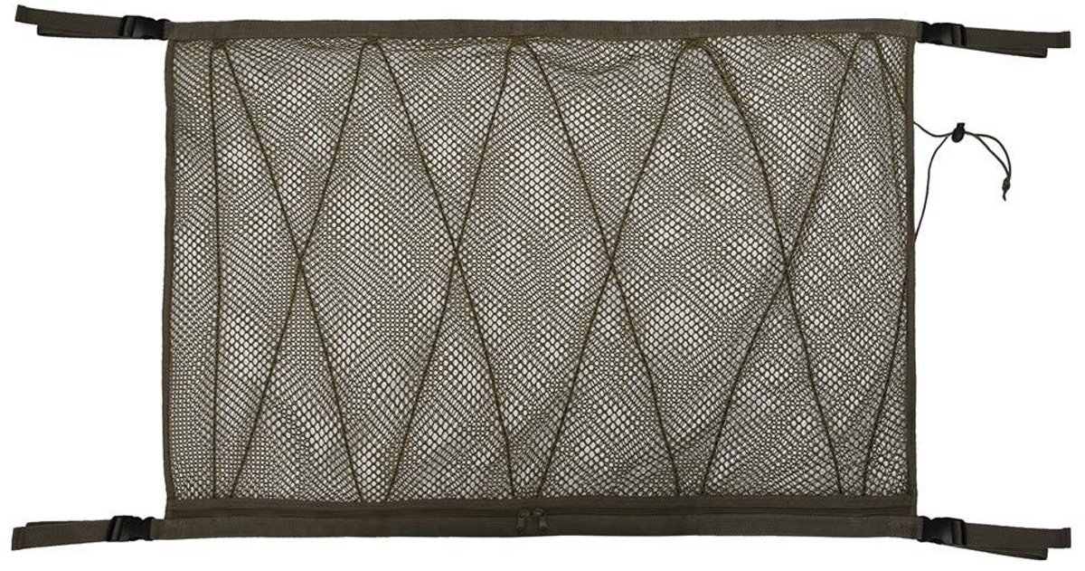 Dailygoods- Opbergnet SUV - Plafondnet met Ritssluiting - Valpreventie Ontwerp - Hoogwaardig Polyester - 90 x 65 cm - Lichtgewicht - Bagagenet