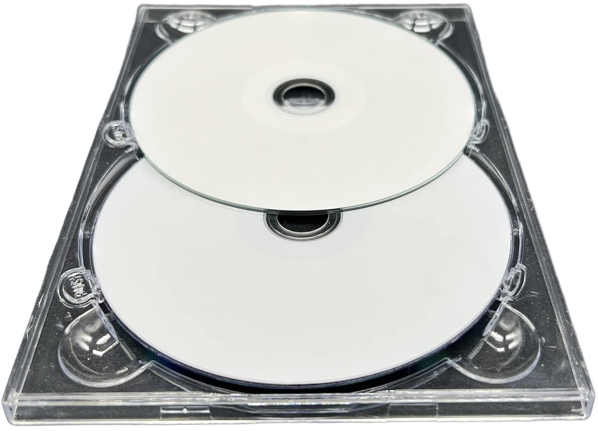 Dailygoods- DVD Tray - 10 x Dubbele DVD Tray - Glanzend Helder Materiaal - Kwaliteit Product - Houdt 2 Schijven - Flexibele Lade - Dvd Houder