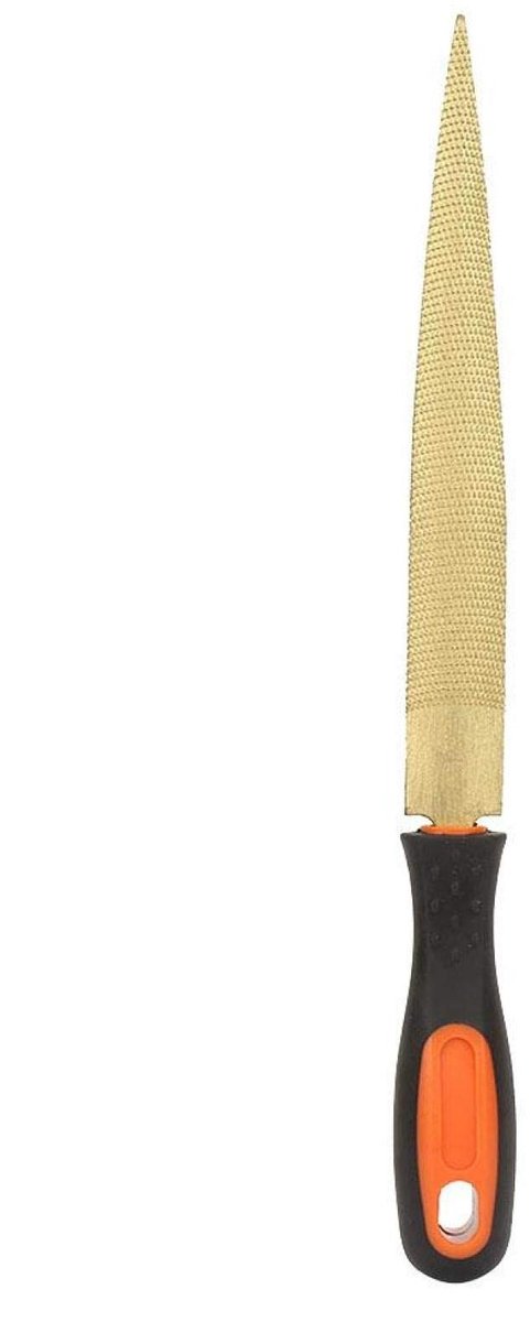 Dailygoods- Hardhoutvijl Dubbelzijdig - Koolstofstaal - Houtsnijgereedschap - Fijne Tanden - 8 Inch - Handgereedschap - Vijl