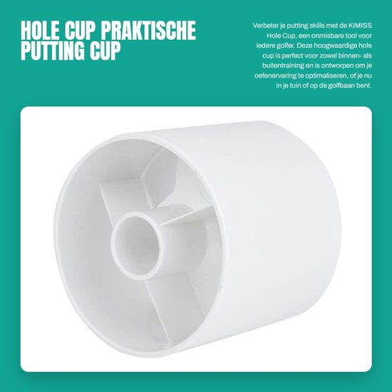 Dailygoods- Golf Hole Cup - Draagbare Putting Cup - Praktijk Golf Gat Cup - Roestvrij Kunststof - Voor Indoor/Outdoor Oefening - Hoogwaardige Golfaccessoire - Golfcup van Dailygoods — afbeelding 4