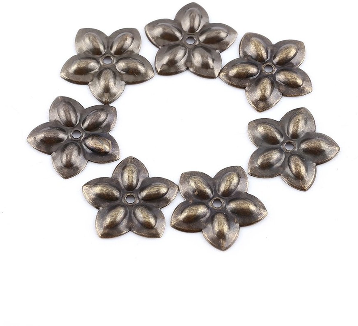 Dailygoods- Bekleding Nagels 100 Stuks - Decoratieve Nagels - Ronde Grote Kop - Groen Brons - IJzer - Afmetingen 6×14 mm