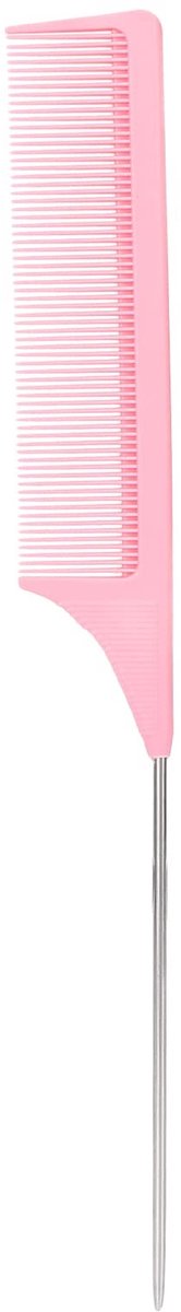 Dailygoods- Rattenstaartkam Professioneel - Puntige Staartkam - Kappershulpmiddel - Roestvrij Staal - 23 x 2,7 cm - Comfortabel Ontwerp - Haarkam