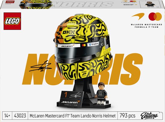 LEGO Editions McLaren Mastercard F1 Team Helm van Lando Norris Bouwpakket voor Kinderen 43023