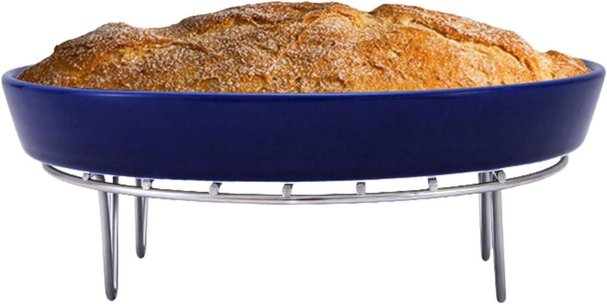 RVS Ronde Grate Bakrek Koelrek Oven Bakken Vaatwasserbestendig 19 cm Zilver