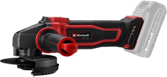 Einhell Accu Haakse Slijper TE-AG 18/115-2 Li Solo - Power X-Change - 18 V/Li-ion - Ø115 mm - 8.500 t/min - Max. Snijdiepte: 28 mm - Excl. Accu, Lader en Slijpschijf
