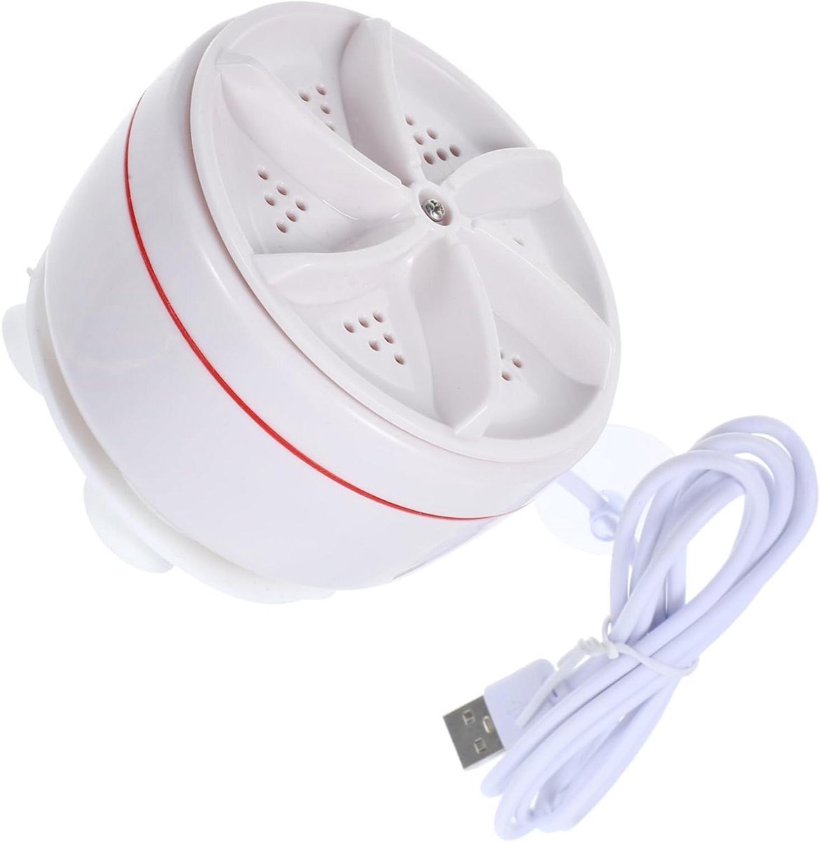 Mini Wasmachine Draagbare Reiniger Reizen Ondergoed Ultrasone Turbine 97 cm Wit