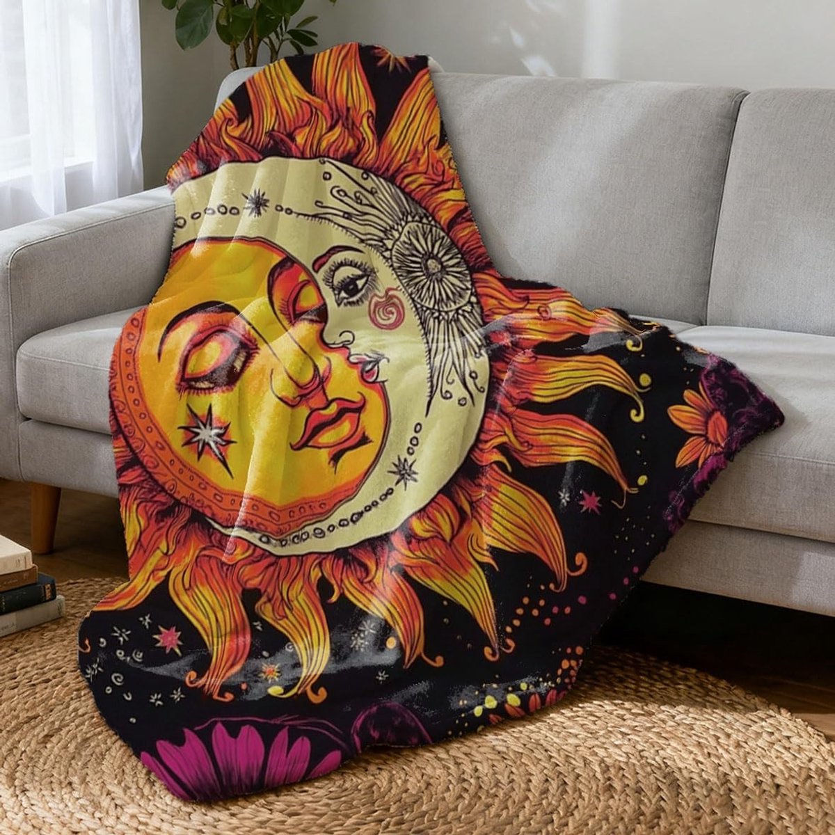 Dailygoods- Pluizige Deken 150x130 cm - Zachte Deken - Warme Deken - Machinewasbaar - Geschikt voor Bed/Kantoor - Duurzame Stof - Fleece Deken
