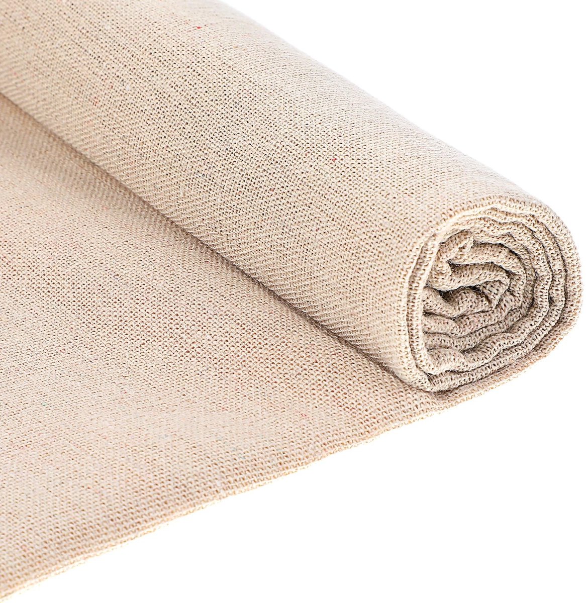 Dailygoods- Borduurstof 150×50 cm - Linnen Stof - Ademend - Natuurlijk - Katoen/Mousseline - Voor Kleding en Knutselen