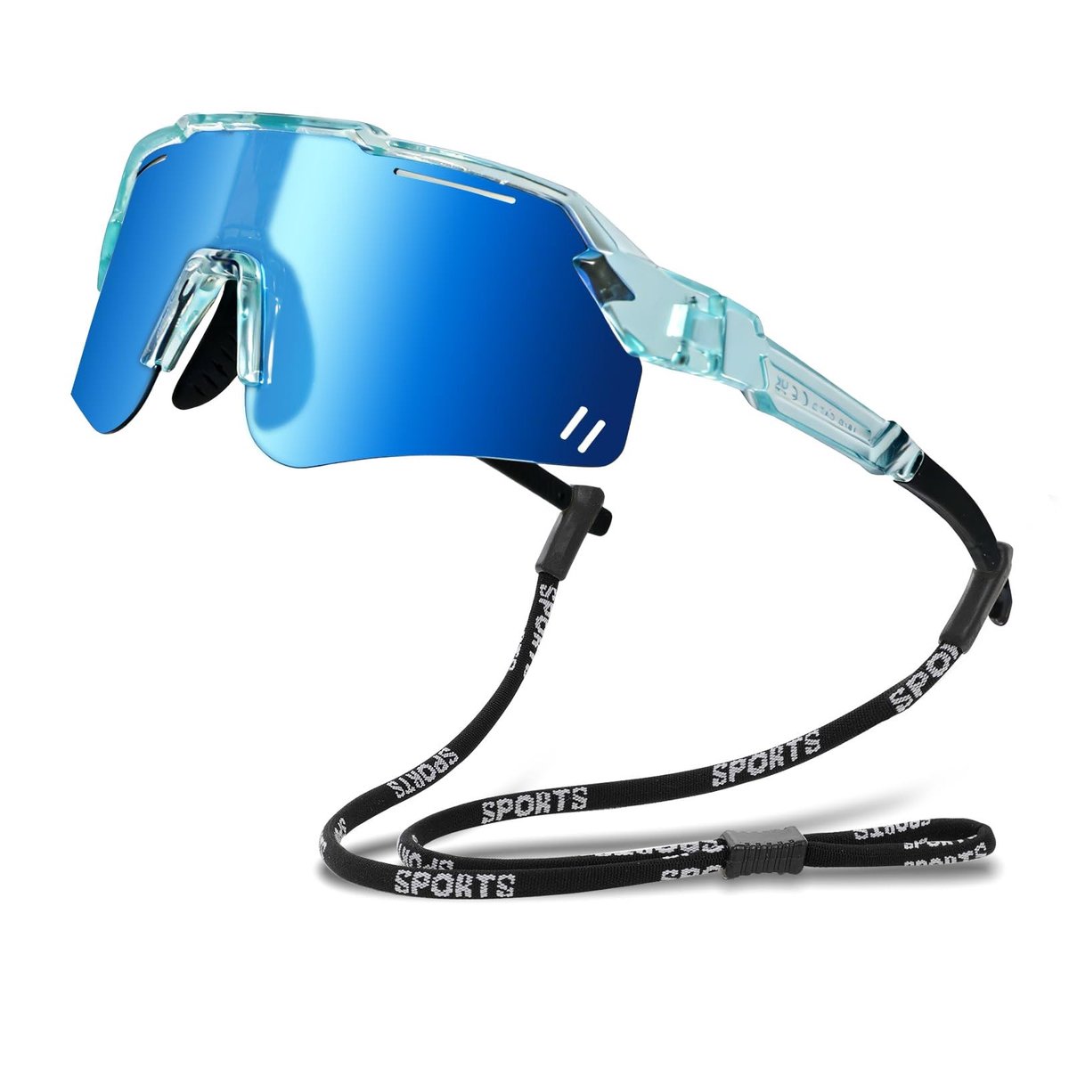 Dailygoods- Kinderzonnebril UV400 Bescherming - Gepolariseerd - Sport Zonnebril - Fietsen - Hardlopen - Brilriem - Optimale helderheid - Sportzonnebril