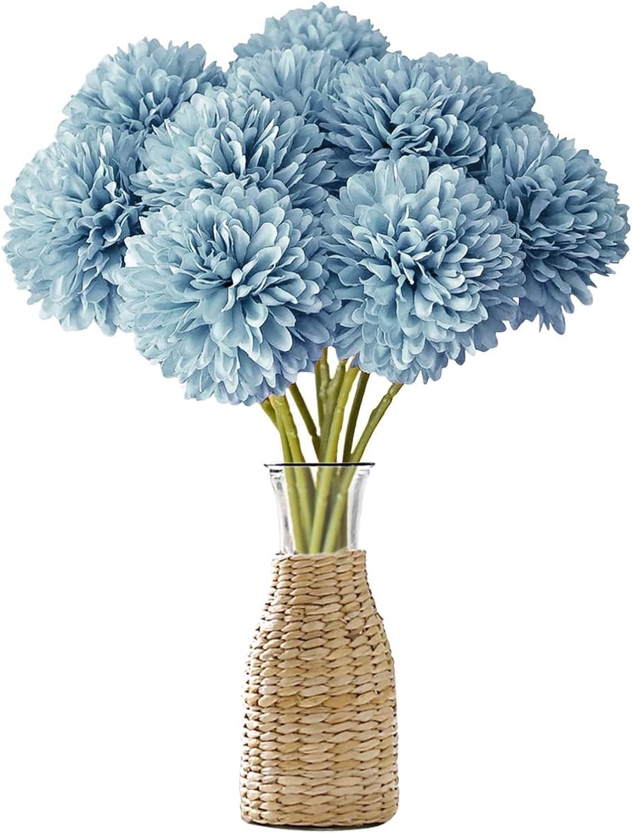 Dailygoods- Kunsthortensia Realistisch - Kunstbloemen Boeket - Decoratieve Bloemen - Kunst