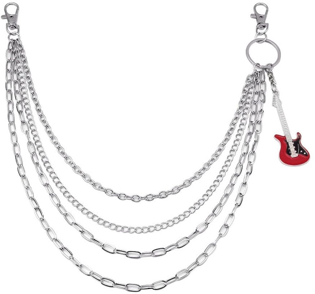 Dailygoods- Broekketting Gelaagd Design - Vintage Accessoire - Hypoallergeen - Unisex Sieraden - Perfect voor Casual/Formele Gelegenheden - Ideaal Cadeau