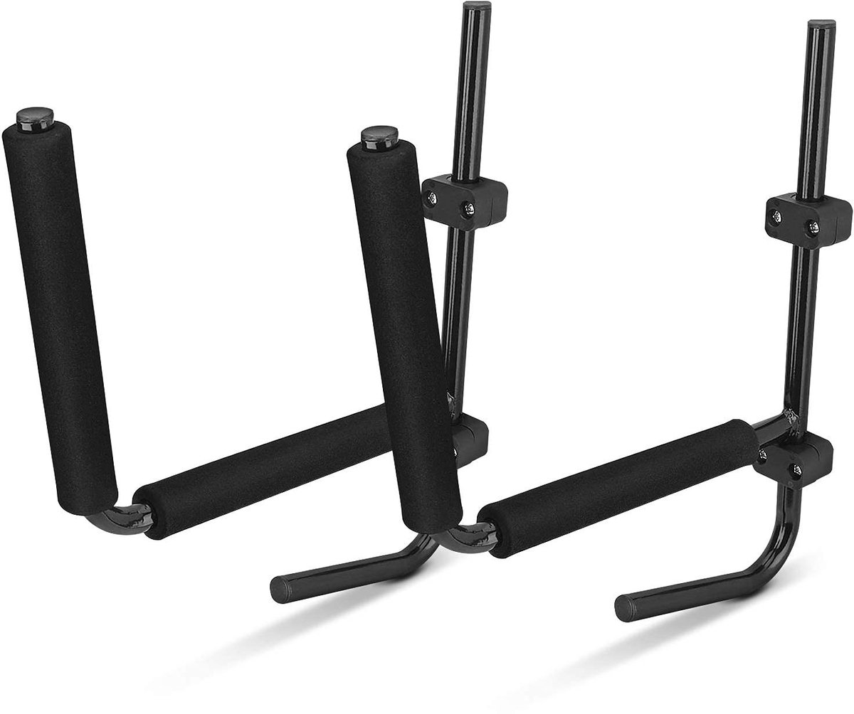 Dailygoods- Kajakrek - Wandmontage - Kajakhouder - Peddelopslaghouder - Duurzaam ijzermetaal - Geschikt voor één/tweezitskajaks