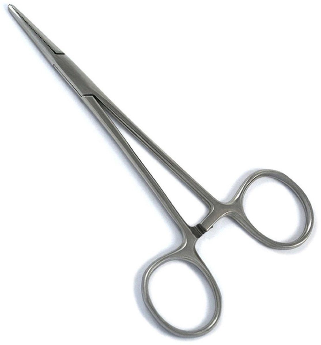 Dailygoods- Hemostaat Pincet Roestvrij Staal - Oorhaartrekker - Vergrendelbare Pincet - Antislip - 12,5 cm - Voor Huisdieren Verzorging