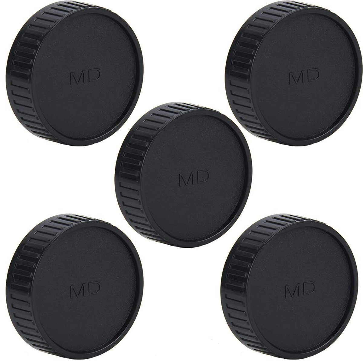 Dailygoods- Lens Achterdop Lichtgewicht - Vervangende Lensdop 67 mm - Set van 5 - Geschikt voor Seagull MD-mount - Kunststof - Draagbaar