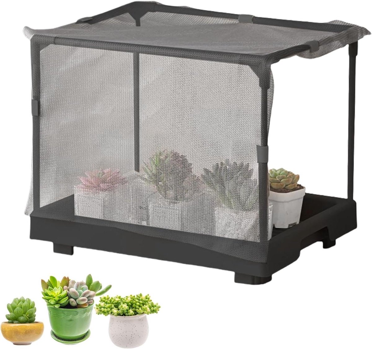 Binnenkas Opvouwbaar - Tuinplanken Kweek - Planten Beschermen - Stevige Buisconstructie - 