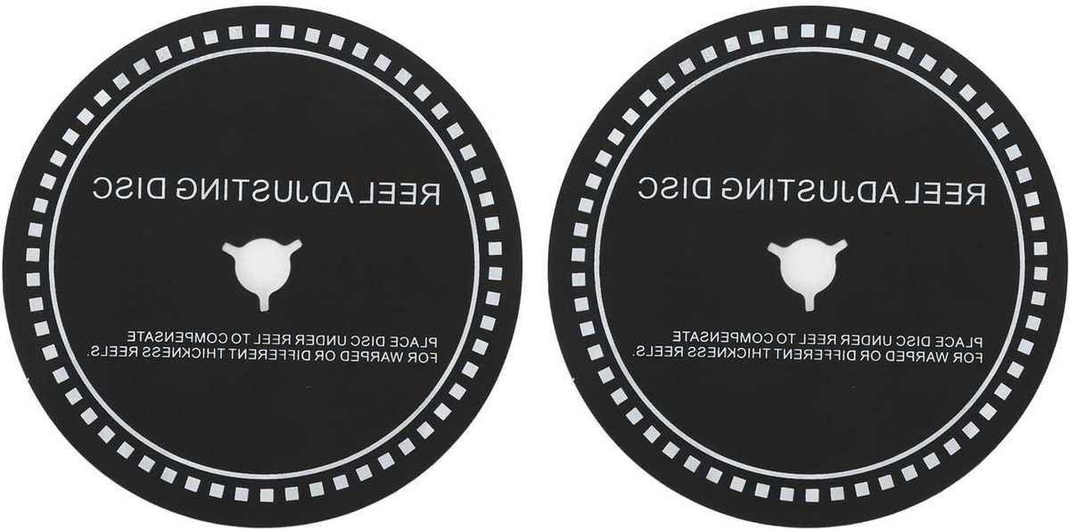 Nab HUB Adapters - Spoel Adapters - Tape Recorder - Anti-Vibratie Effect - 82mm Diameter - Zwart