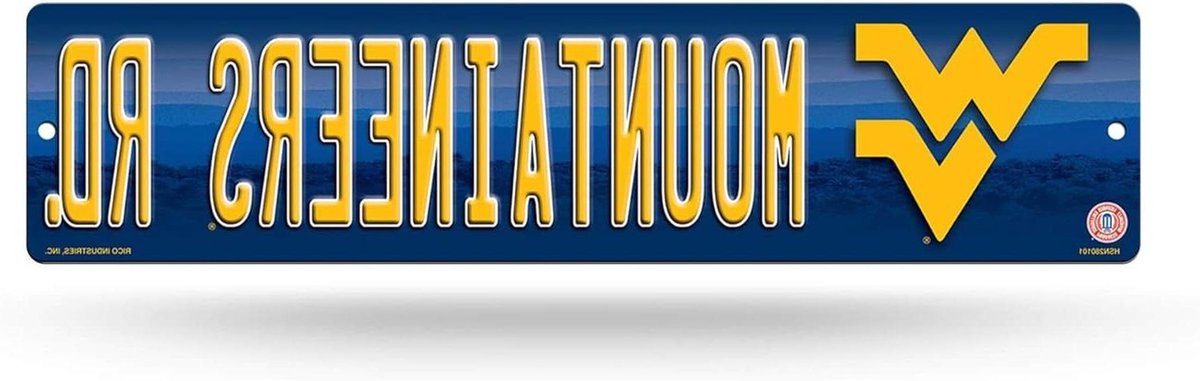Straatnaambord Plastic - Naambord Huisnummer - Woonkamer Decoratie - Teamlogo Graphics - 3.75 x 16 inch - Teamkleur