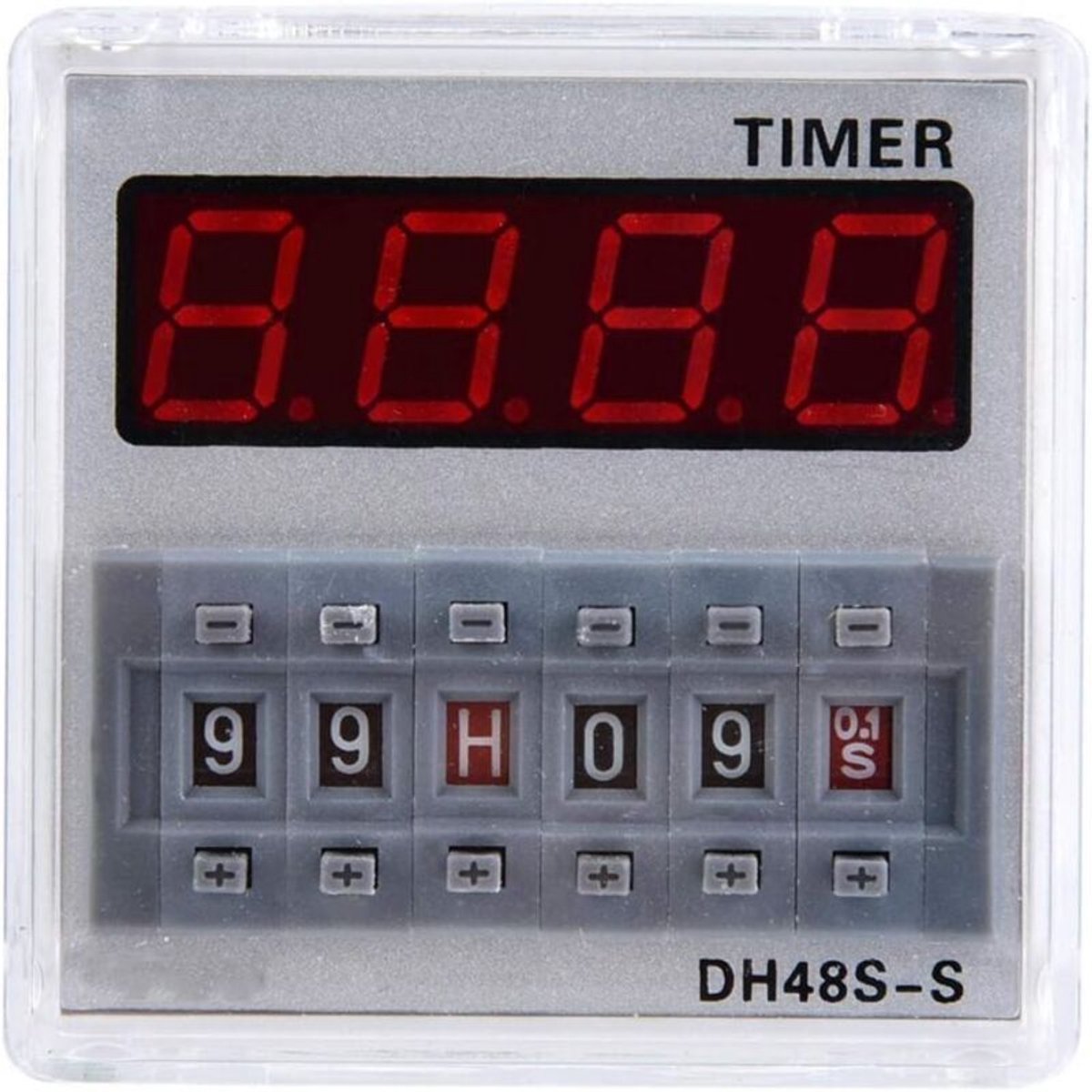DH48S-S Digitale display cyclustijd AC/DC 24V relais