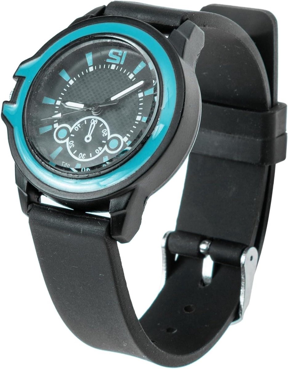 Kinderhorloge Quartz - Horloge Jongens - Dagelijks Gebruik - Verstelbaar Bandje - 23.3 cm - Zwart