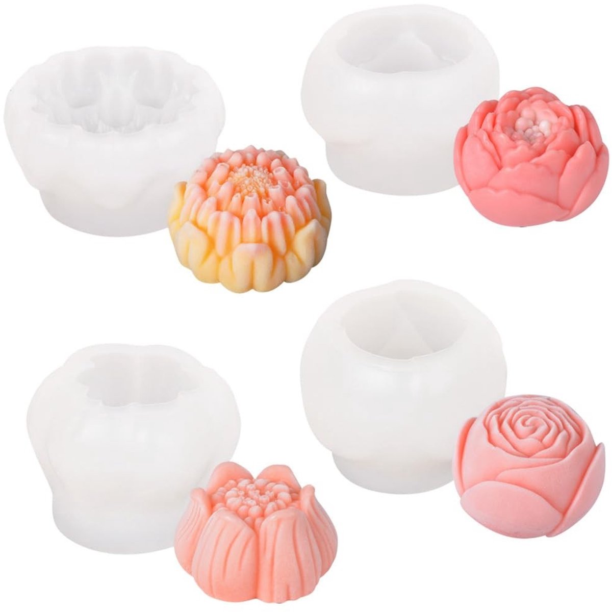 Dailygoods - 3D Siliconen Bloemvormen voor Taartdecoratie