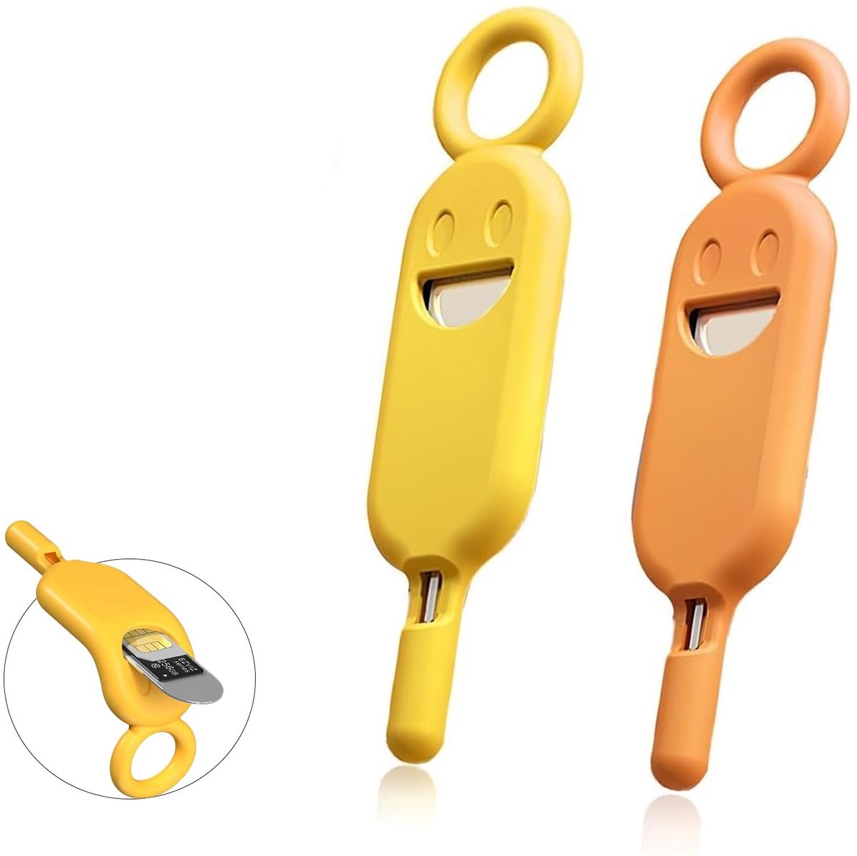 Dailygoods - Universele Simkaartadapter en Uitwerpnaald Set van 2 Stuks