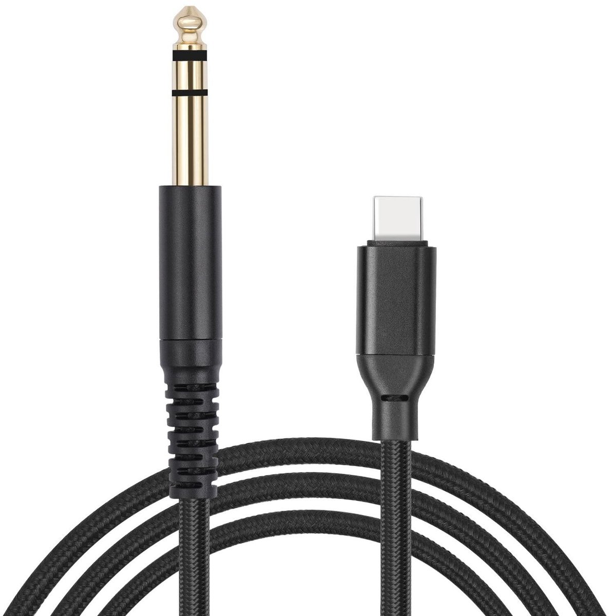 Dailygoods - USB C naar 1/4 Inch Audiostereo Kabel 1m
