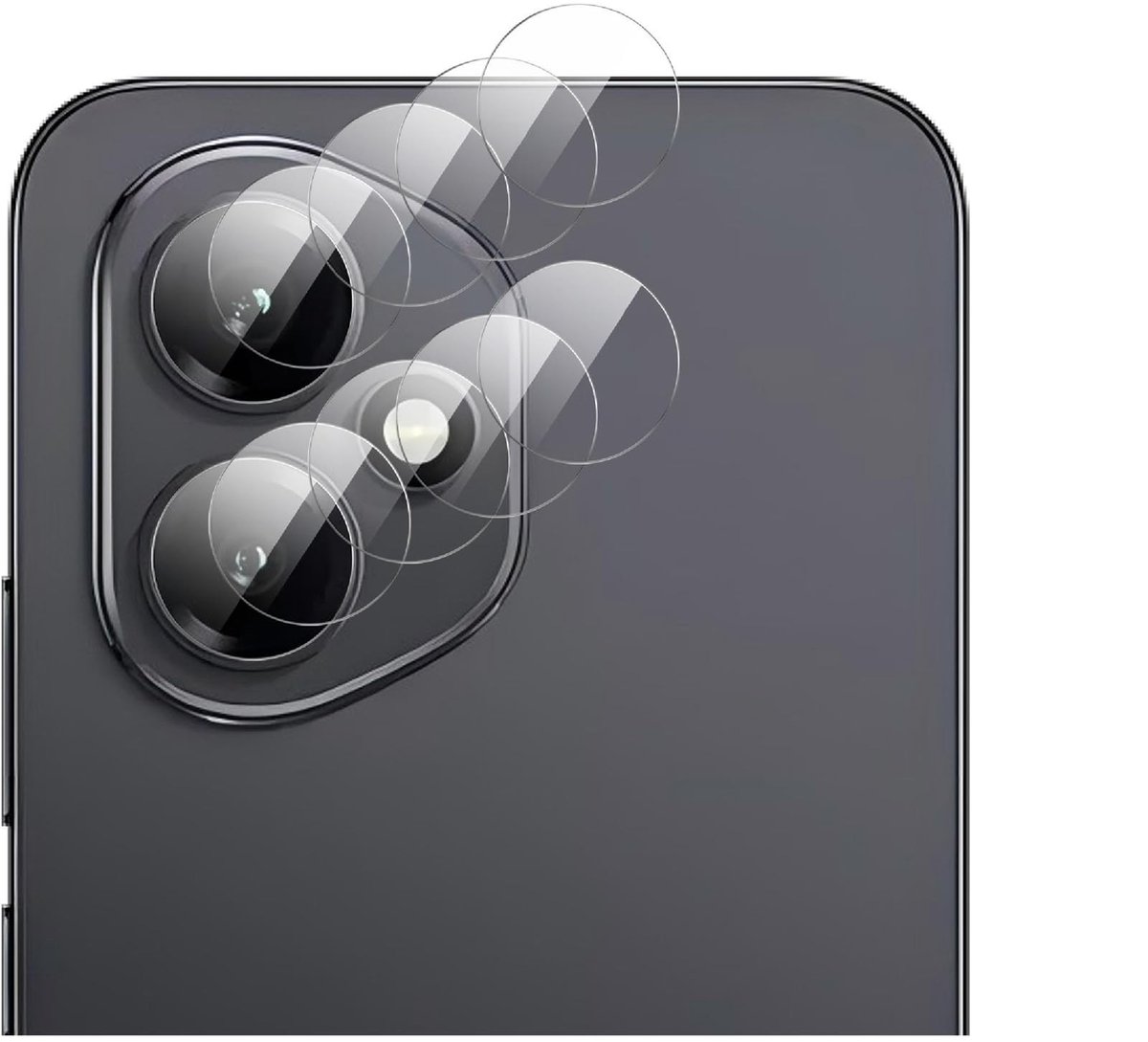 Dailygoods - Super Dun Camerabeschermfolie voor Honor 400 - 4 Stuks