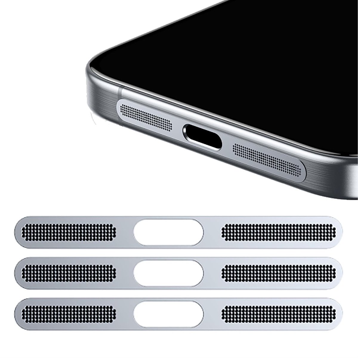 Dailygoods - Stofbeschermingsstickers voor iPhone (3 Stuks)