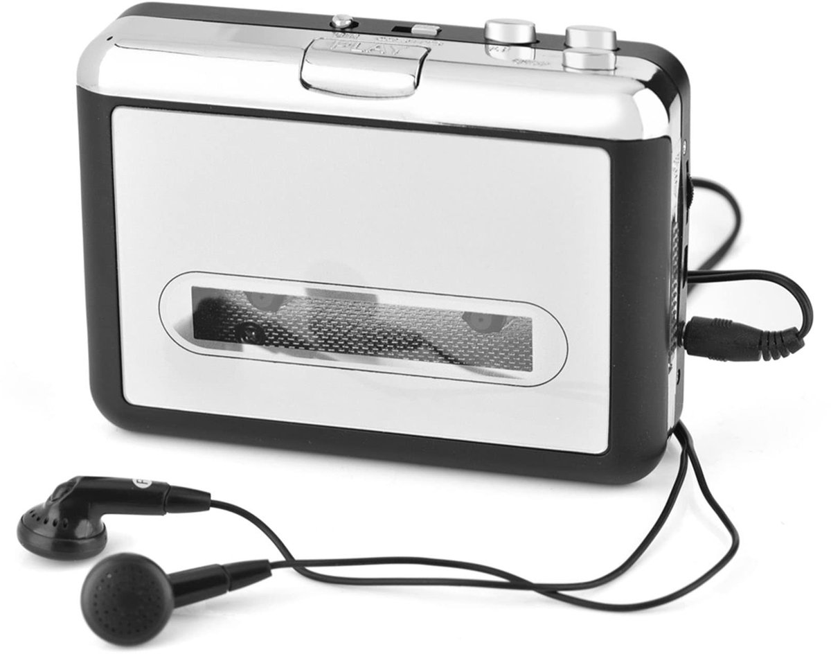 Dailygoods - Cosensi - Dailygoods - Cassette Naar Mp3 Converter met Hoofdtelefoon
