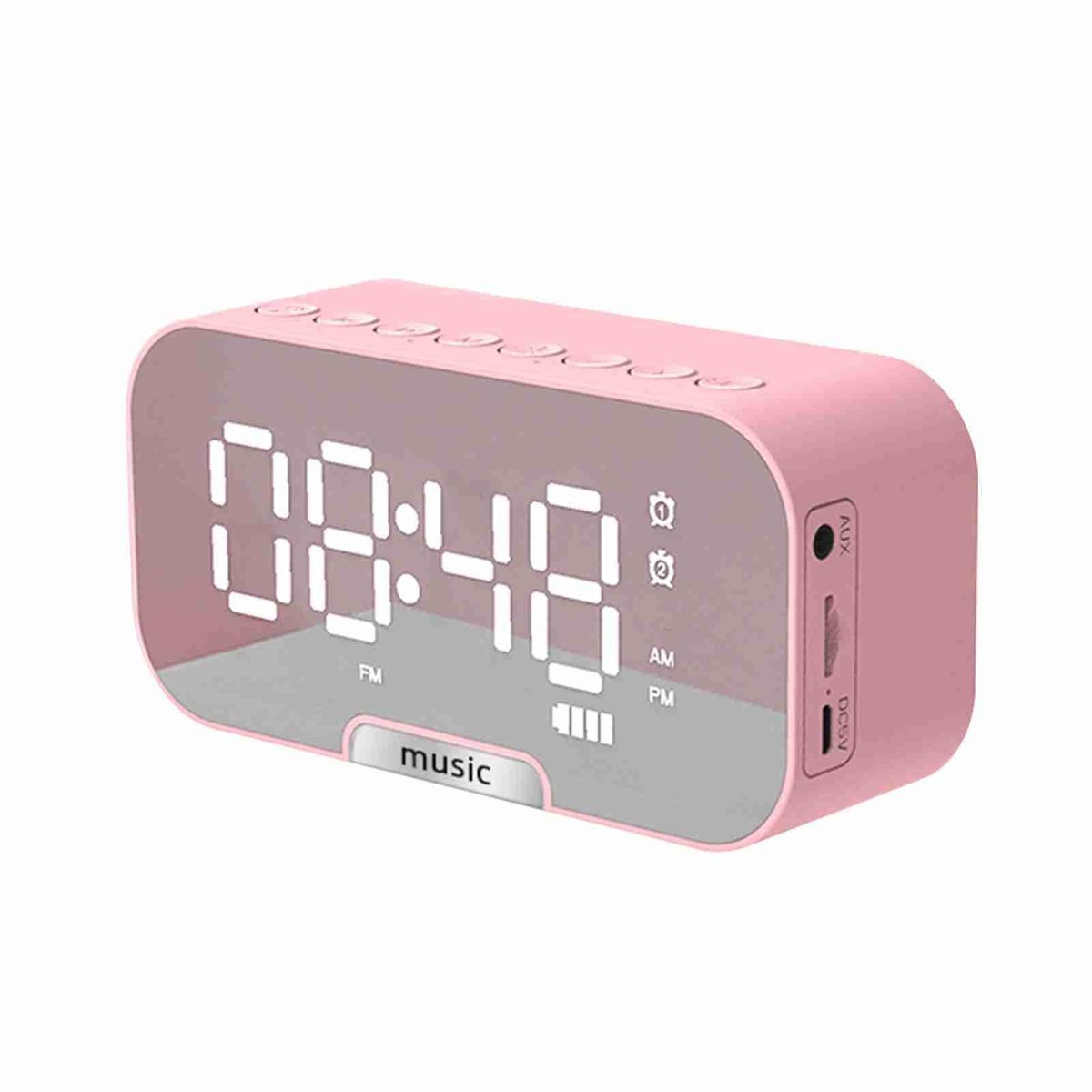 Dailygoods - Digitale Spiegel Alarm Klok met FM Radio en Luidspreker