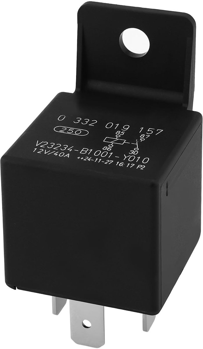 Dailygoods - 30A 12V 5 Pin Brandstofpomp Relais voor Diverse Voertuigen