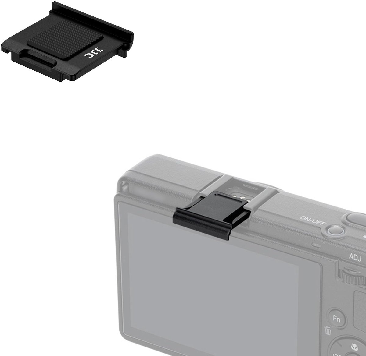 Dailygoods - Metalen Flitsschoenafdekking met Siliconenplaat voor Digitale Camera