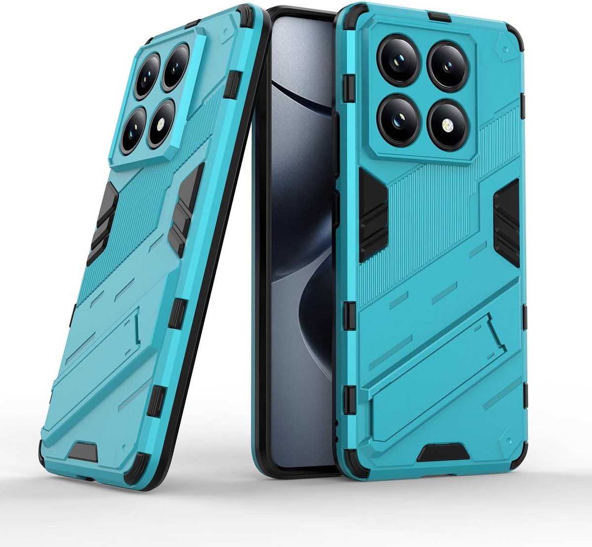 Dailygoods - Slank Beschermhoesje voor Smartphone met Onzichtbare Standaard