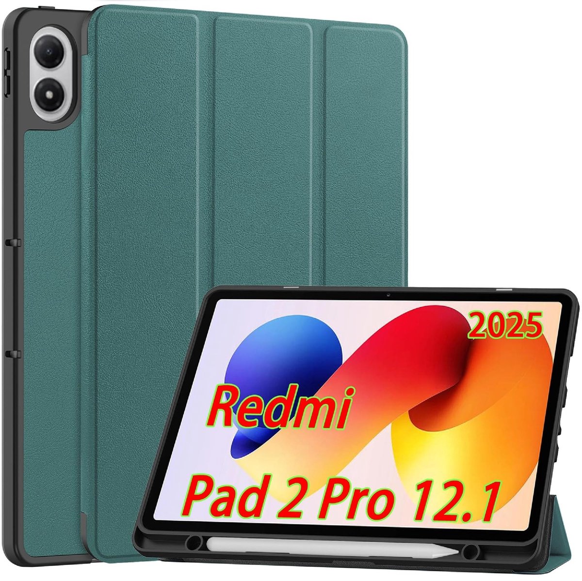 Dailygoods - PU-Lederen Fliphoes voor Redmi Pad 2 Pro 12.1