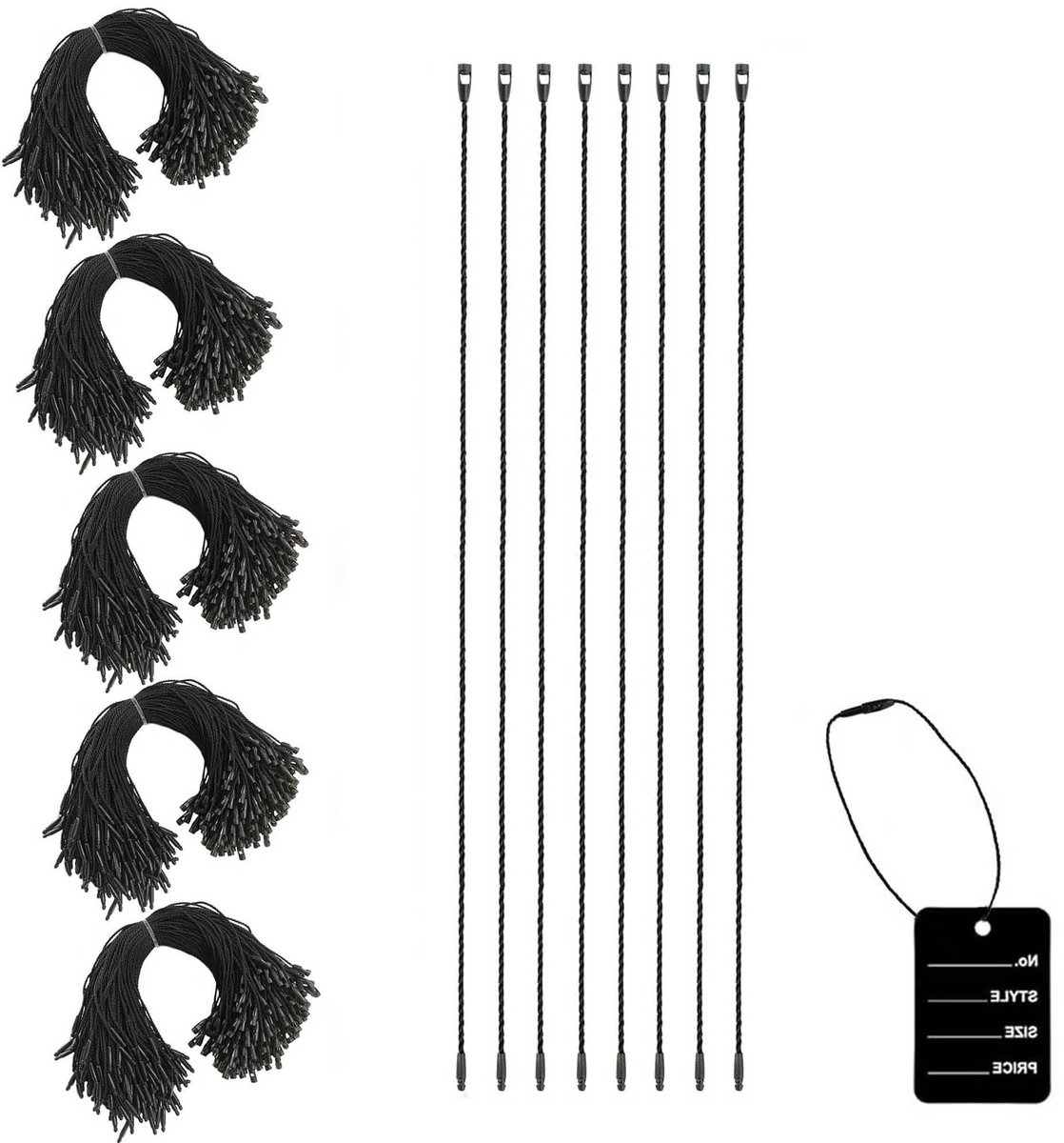 Dailygoods - 1000 Stuks Nylon Koord voor Kledinghangers en Labels