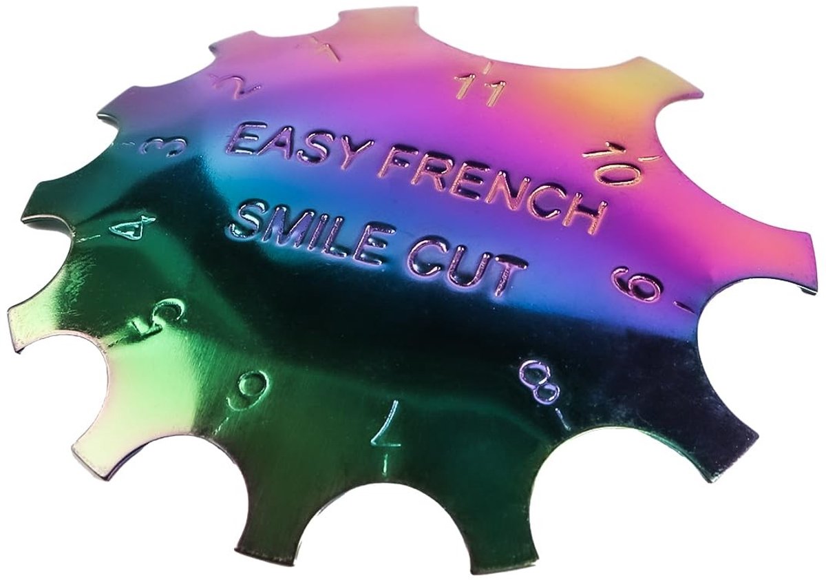 Dailygoods - Roestvrijstalen Nail Art Tool voor Perfecte French Tips