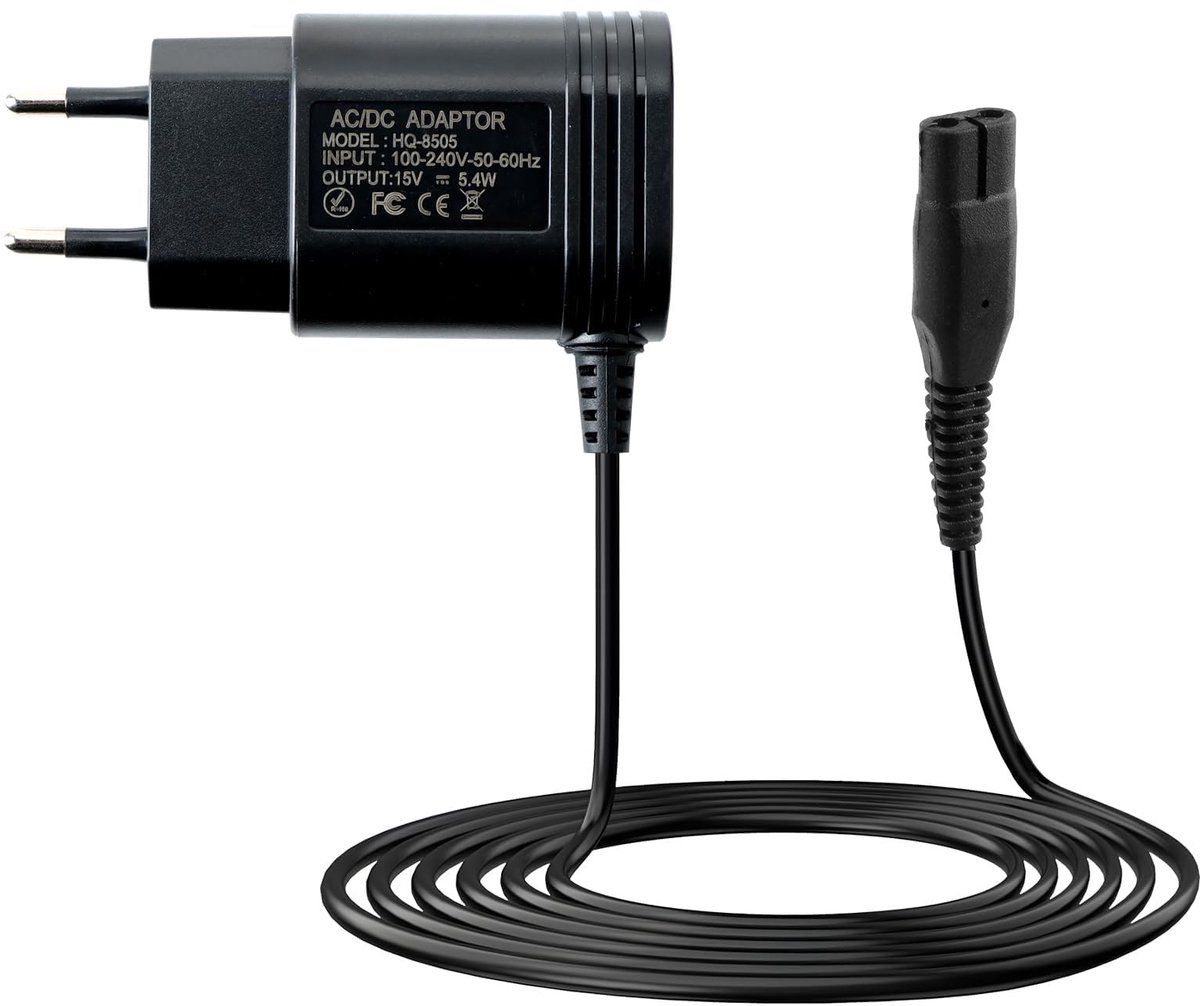Dailygoods - Oplader voor Scheerapparaat 15 V Geschikt voor Diverse Modellen