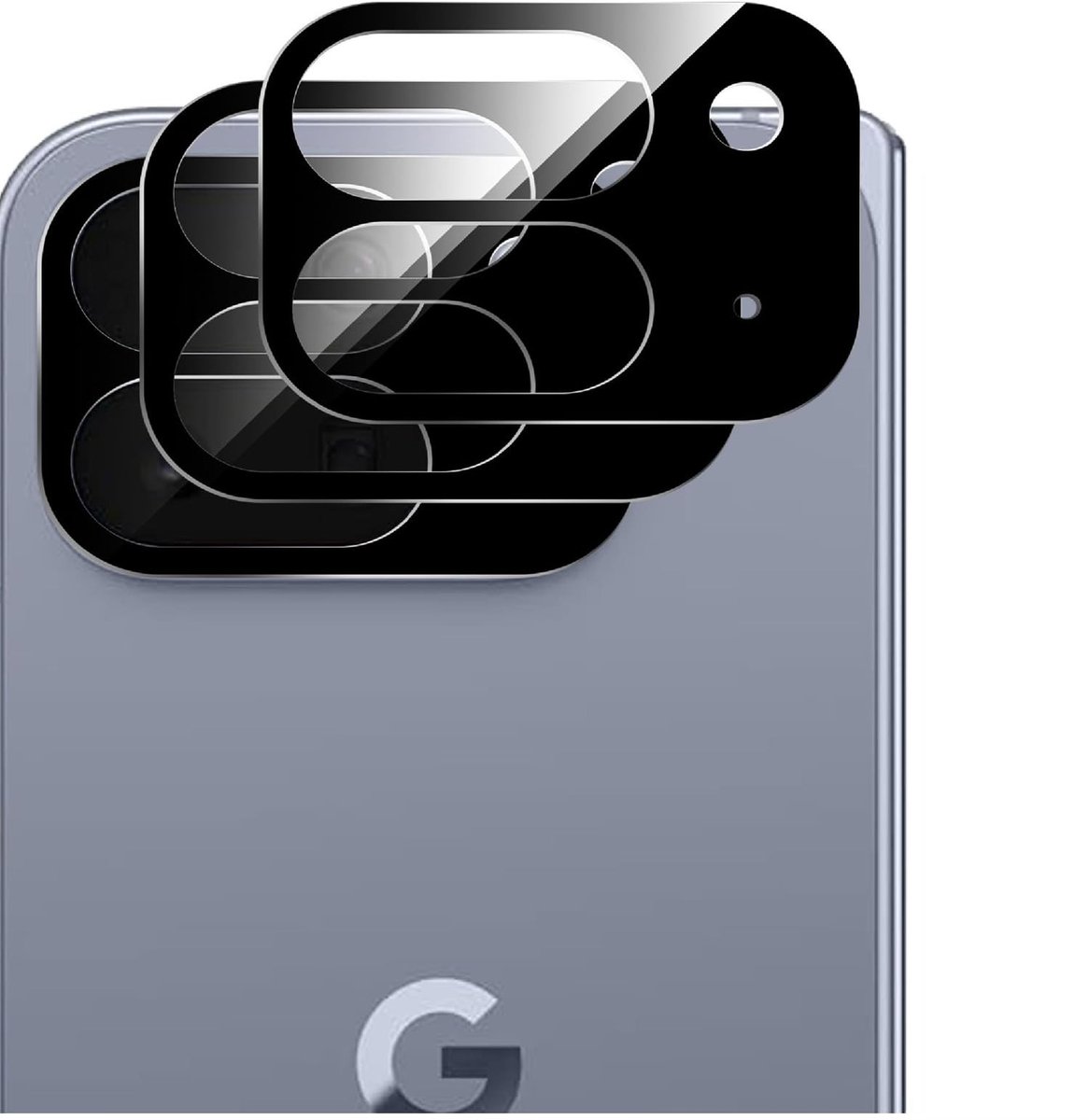 Dailygoods - 2 Stuks Cameralensbeschermer voor Smartphone met HD Geharde Glas