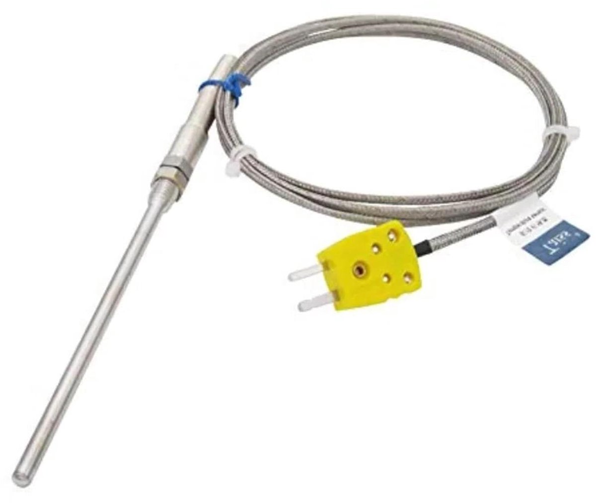 Thermistor K-type sonde, thermoelement, sensor & meter, temperatuurregelaar, schroefdraad, M8 afdichting, assortiment vanaf 1 stuk (4 m, 100 mm)